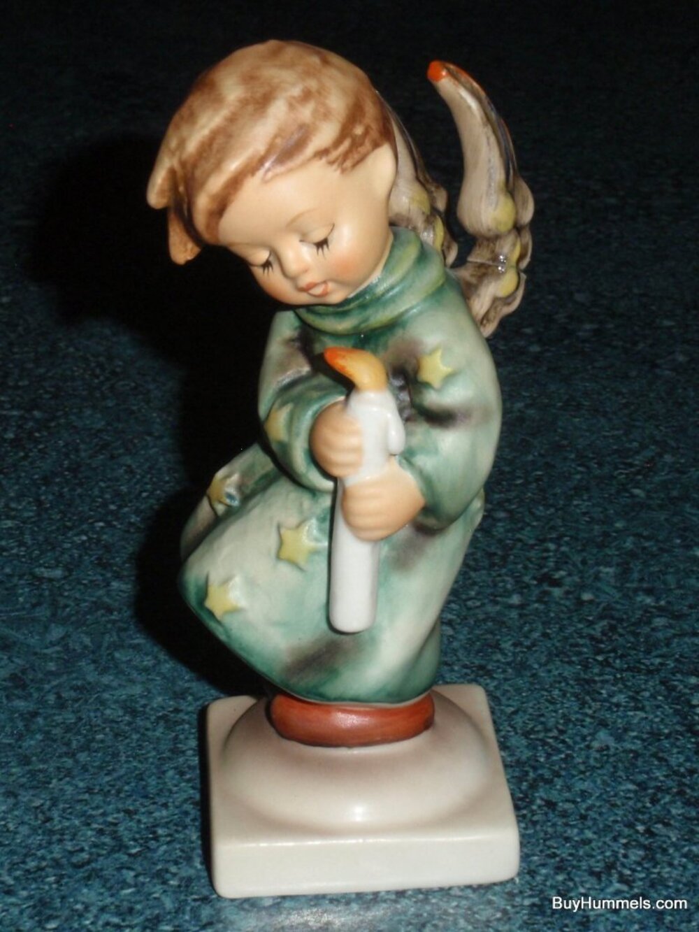 "Heavenly Angel" Goebel Hummel Figurine #21/0 TMK6 Angel With Candle In The Wind